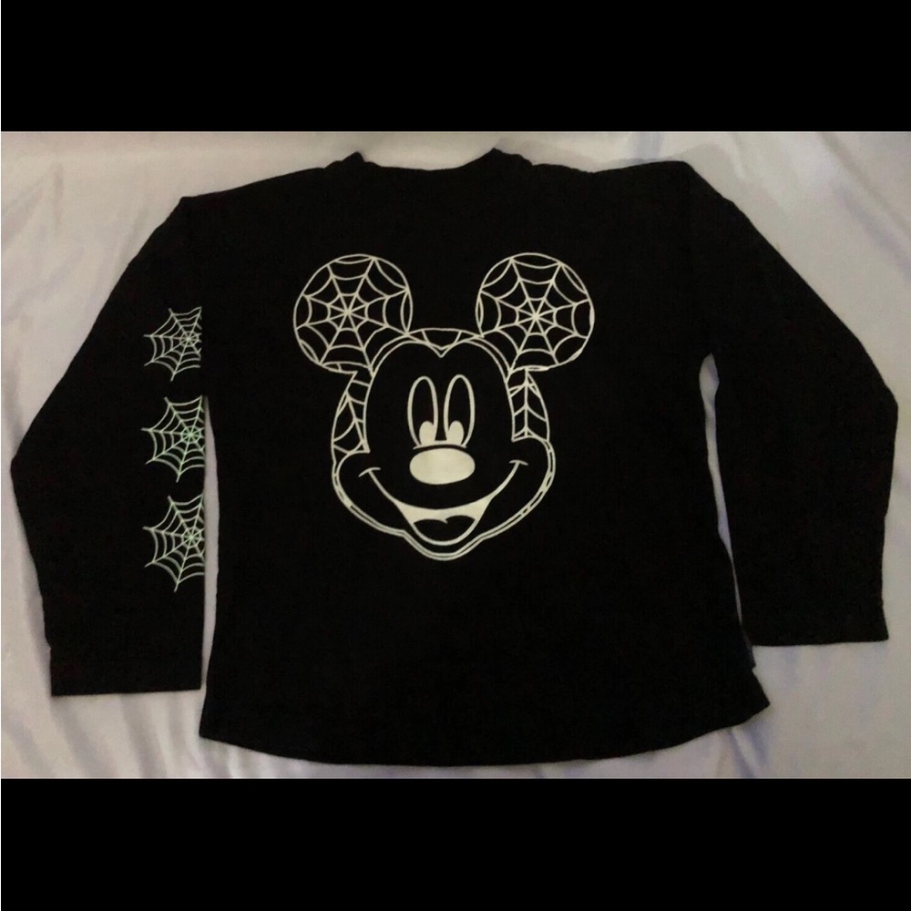 Disney Parks Little Boo Vampire Mickey Halloween Spirit Jersey Kids glow in dark - Picture 3 of 8